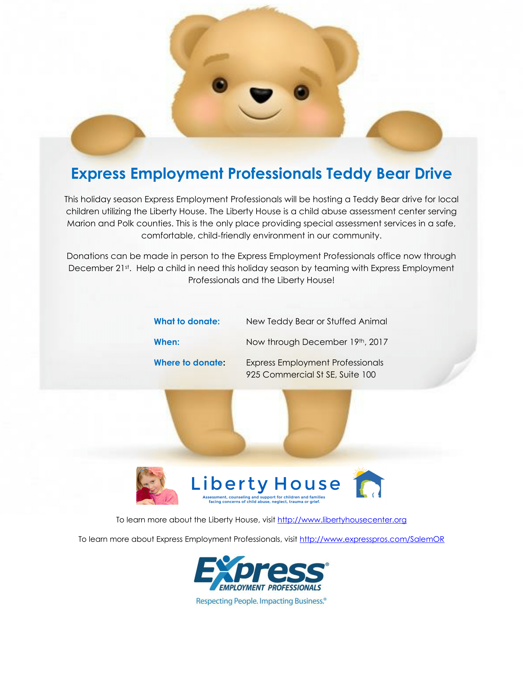 Express Employment Professionals Teddy Bear Drive